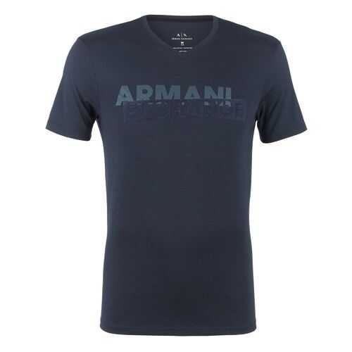 Футболка мужская Armani Exchange 3HZTBF ZJA5Z синяя L в Кропп