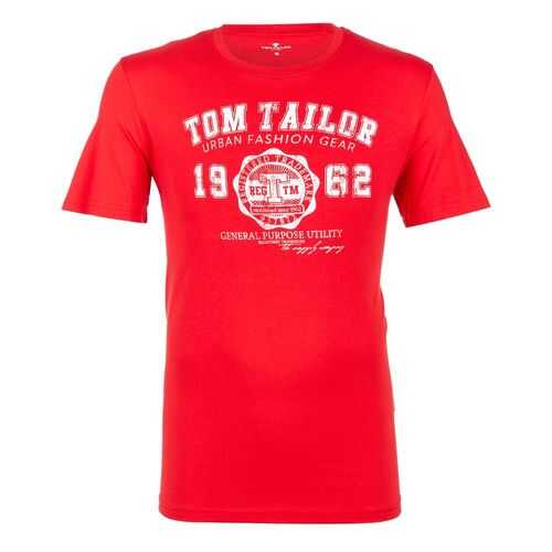 Футболка мужская TOM TAILOR 1008637-11487 красная S в Кропп