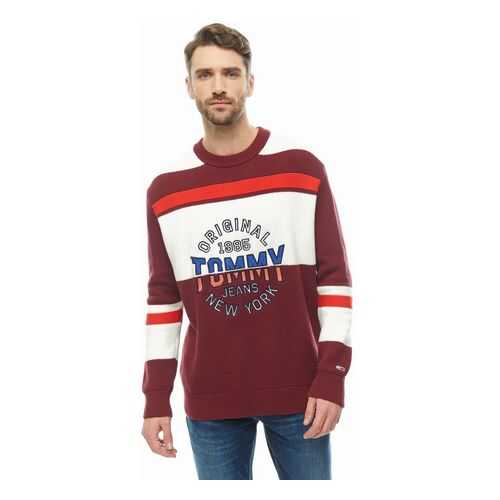 Свитер мужской Tommy Jeans DM0DM06992 0EH красный XL в Кропп