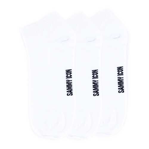 Комплект однотонных носков Sammy Icon Ankle Solid - 3 Pair Set - White в Кропп