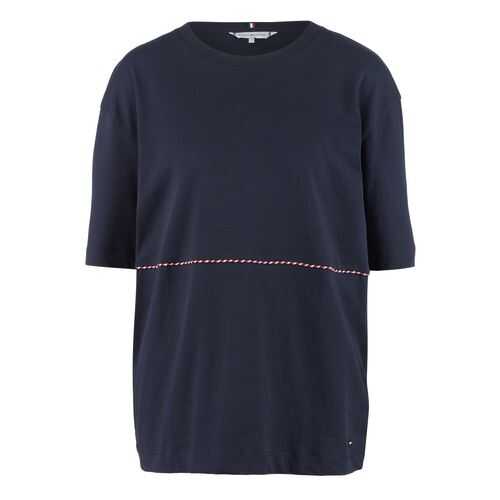 Футболка женская Tommy Hilfiger WW0WW27037 синяя XS в Кропп